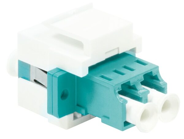 Produktbild MVT 204 002  -  LWL LC-Duplex Kupplung für den Einbau in Keystone Panels, Multimode